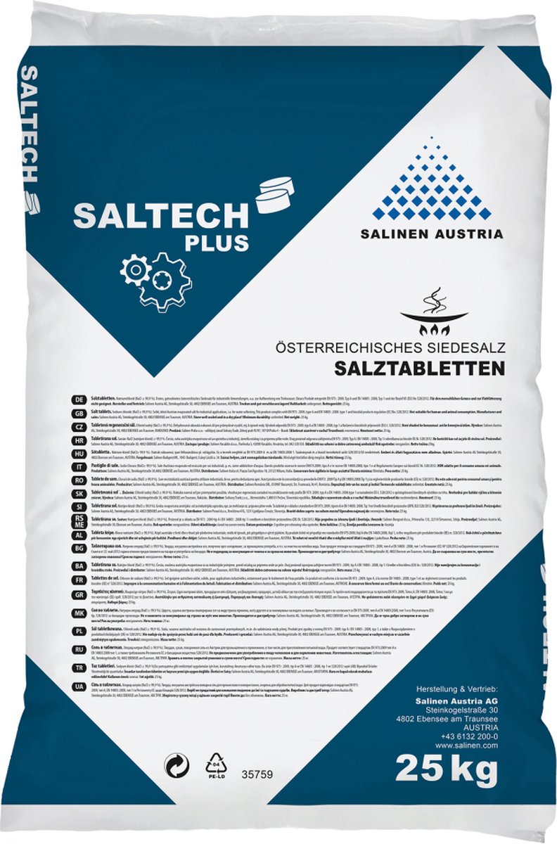 Saltech 3 pall € 8.75 per zak €35.00-100kg &euro; 1270.50